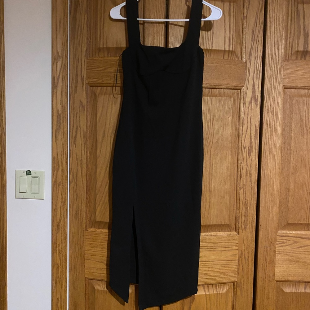 Black never warn wedding guest dress